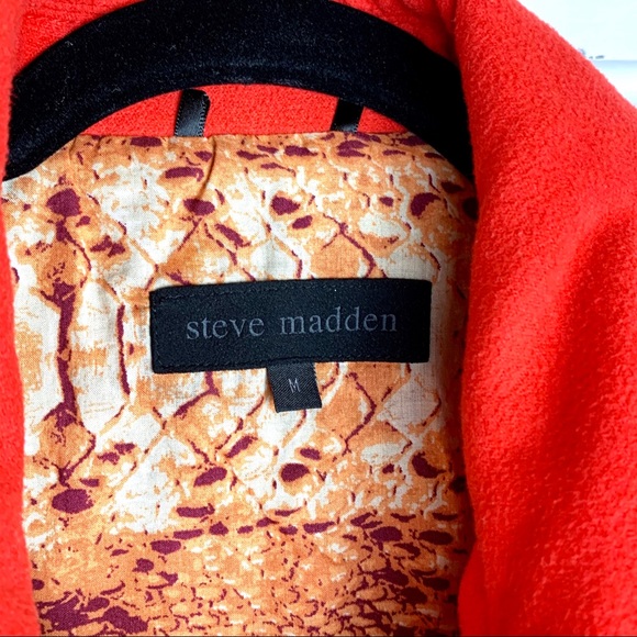 Steve Madden Color Block Pea Coat Medium - Picture 7 of 8